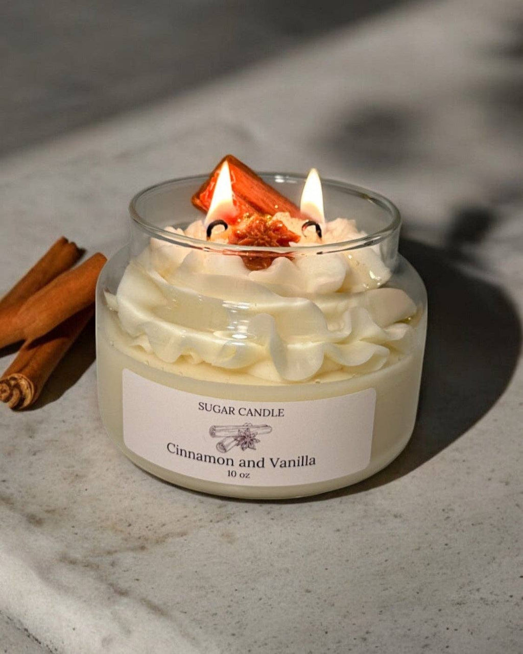 Cinnamon Vanilla Whipped Soy Candle