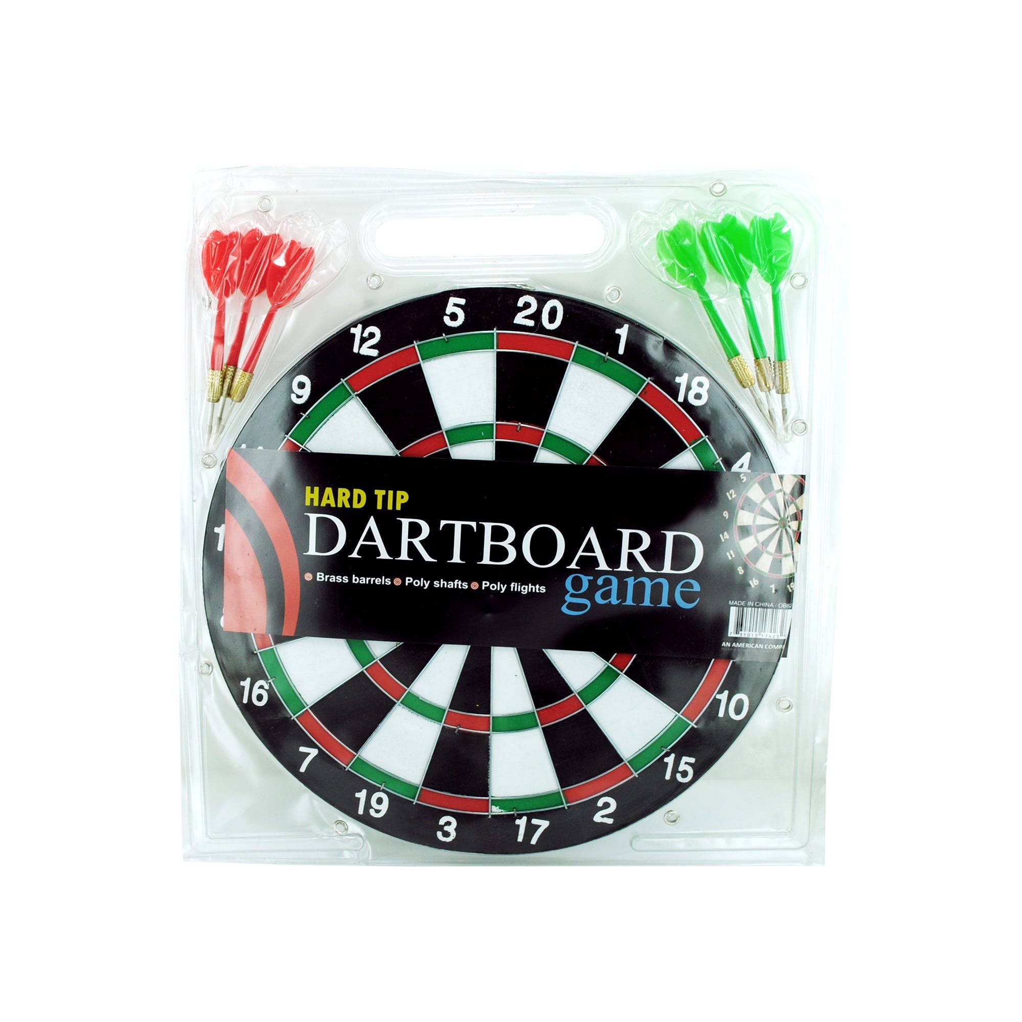 Classic Dartboard Game Set with 6 Hard Tip Darts