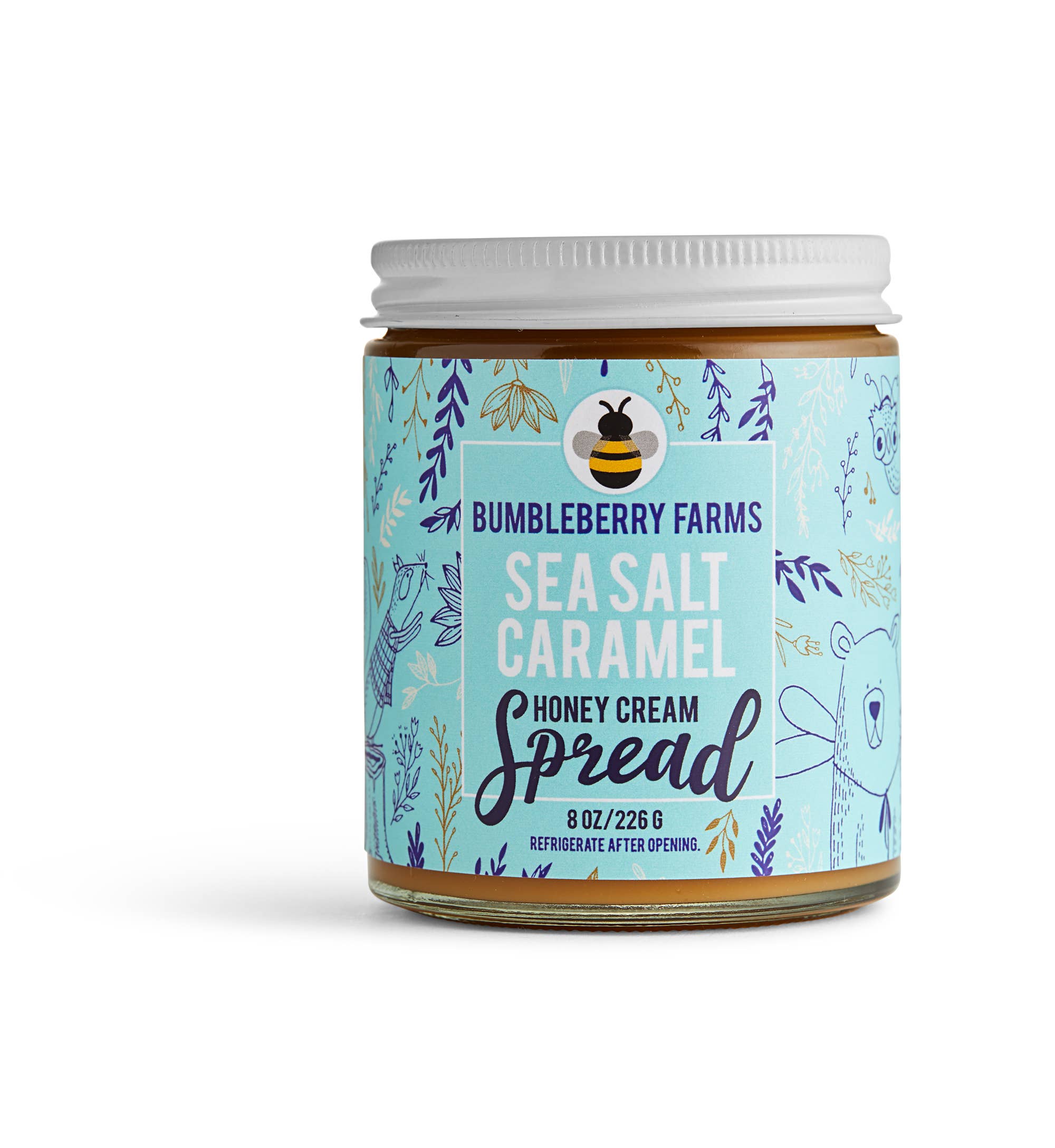 Bumbleberry Farms Sea Salt Caramel Honey Cream Spread 8 oz