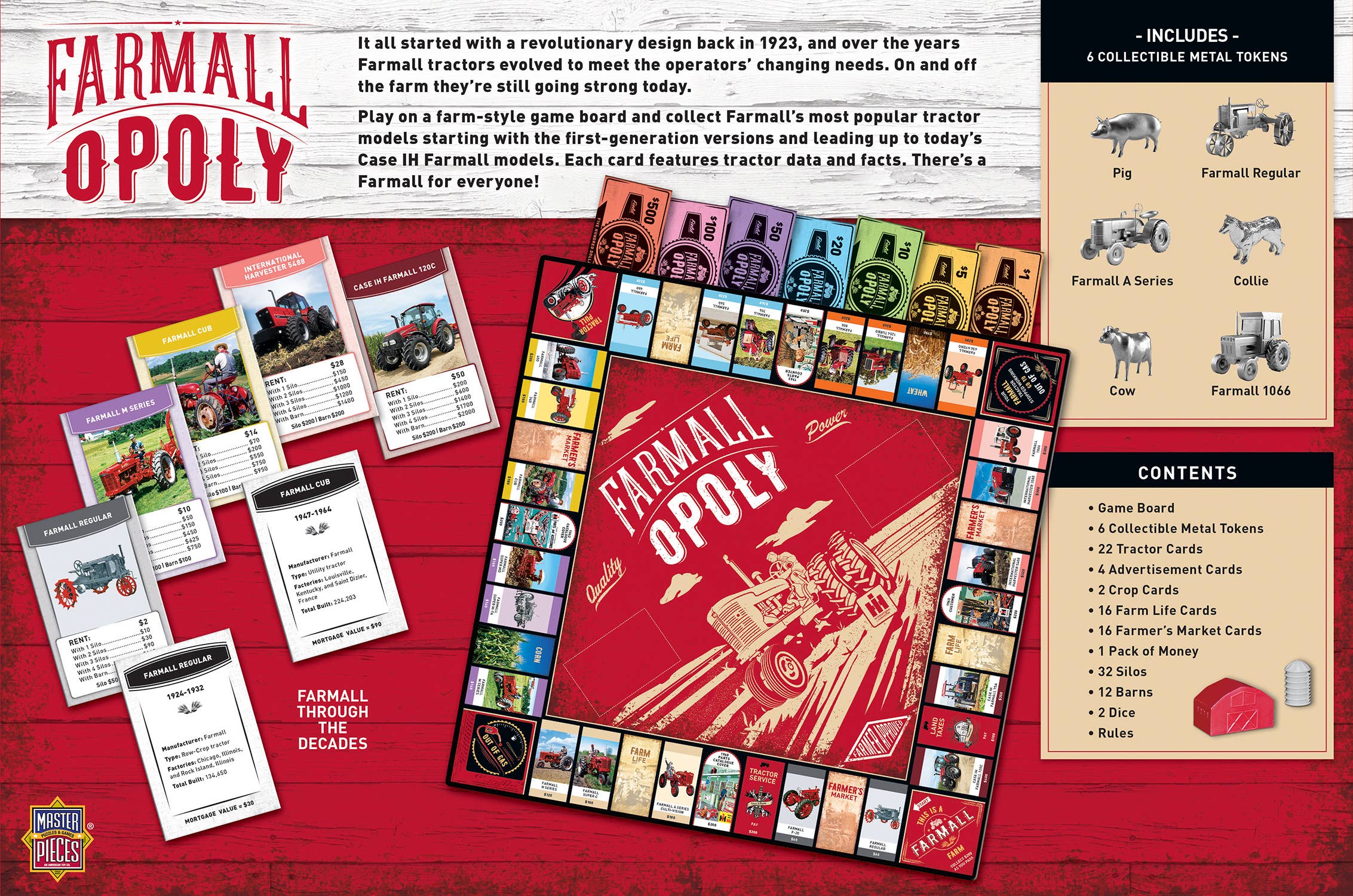 Farmall Opoly Tractor-Themed Board Game
