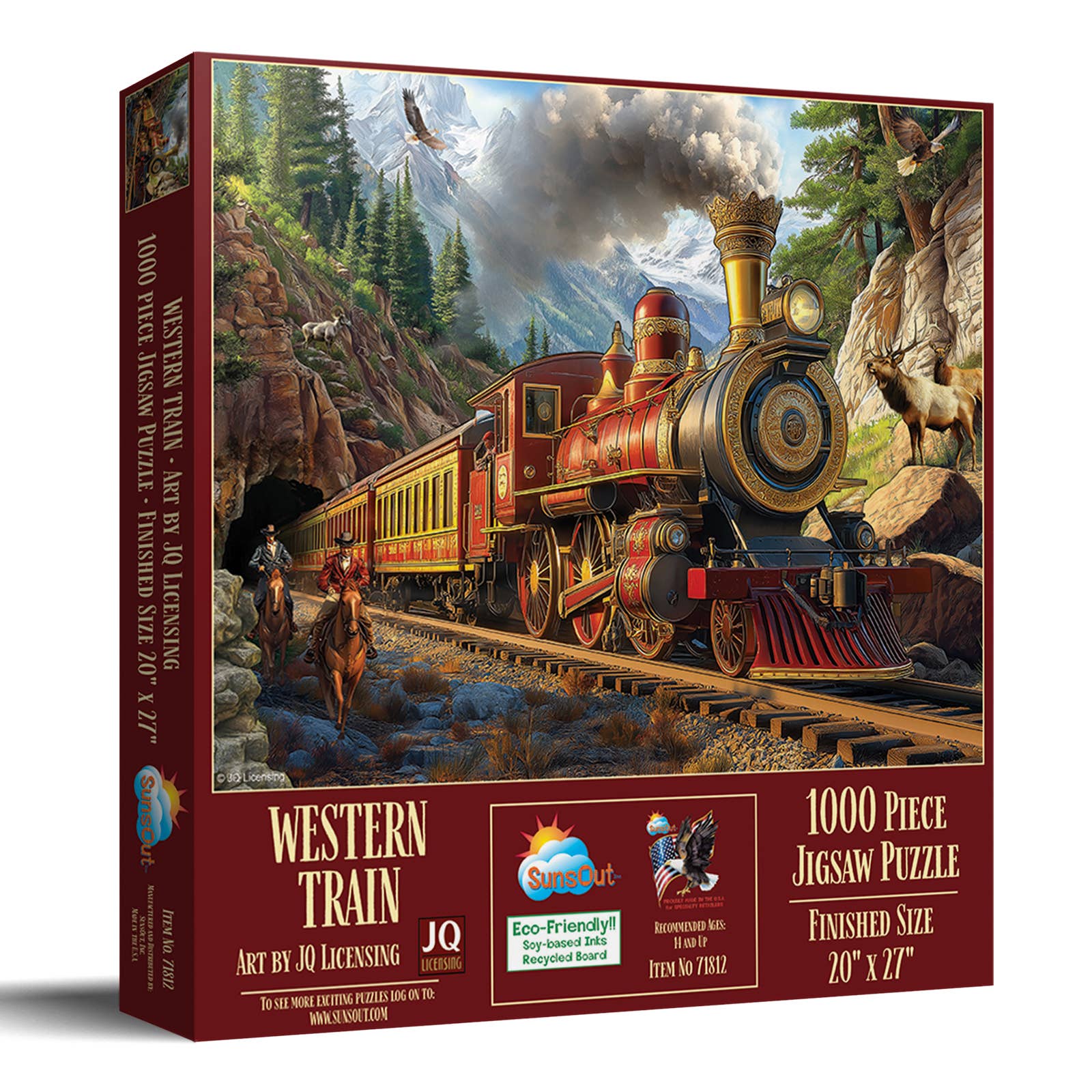 Western Train 1000-Piece Jigsaw Puzzle