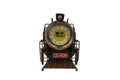 Rustic Bronze Locomotive Table Clock