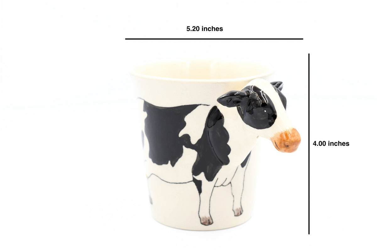 Farmhouse Cow Coffee Mug – 10 oz Ceramic Animal Mug