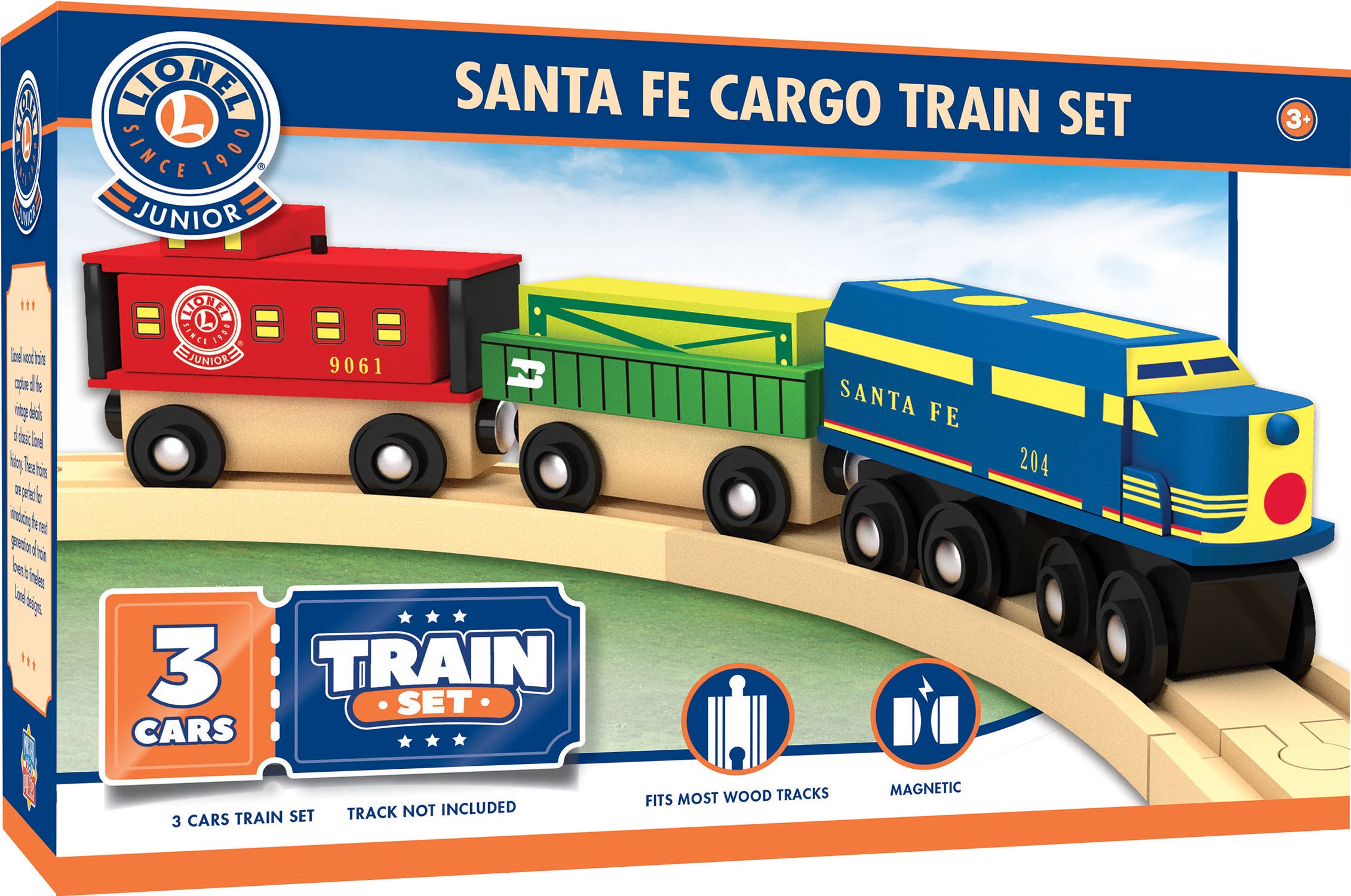 Lionel Santa Fe Cargo Wooden Train Set