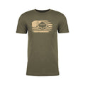Olive Wes Nation Skull Buck Shirt