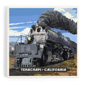 Tehachapi, California Steam Locomotive Ceramic Coaster