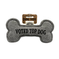 Voted Top Dog Tweed Bone Squeaky Dog Toy