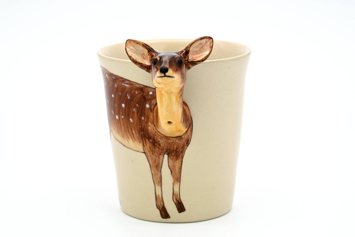 Woodland Deer Ceramic Coffee Mug – 10 oz Farmhouse Wildlife Mug