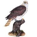 Majestic Eagle on Tree Stump Figurine – Rustic Wildlife Décor