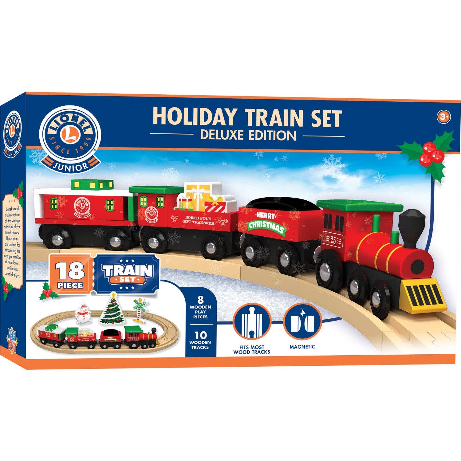 Lionel Deluxe Holiday Wooden Train Set