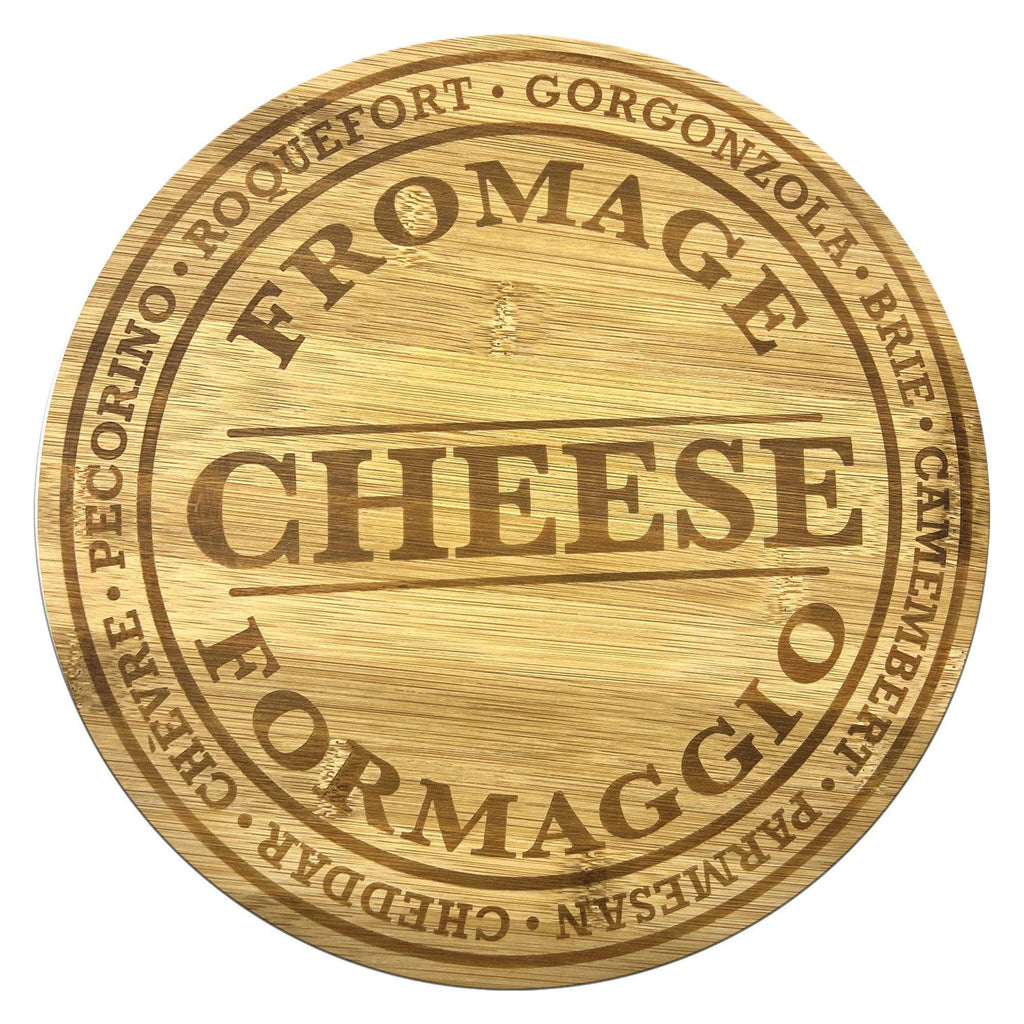 Engraved Bamboo Cheese Board & Charcuterie Serving Board