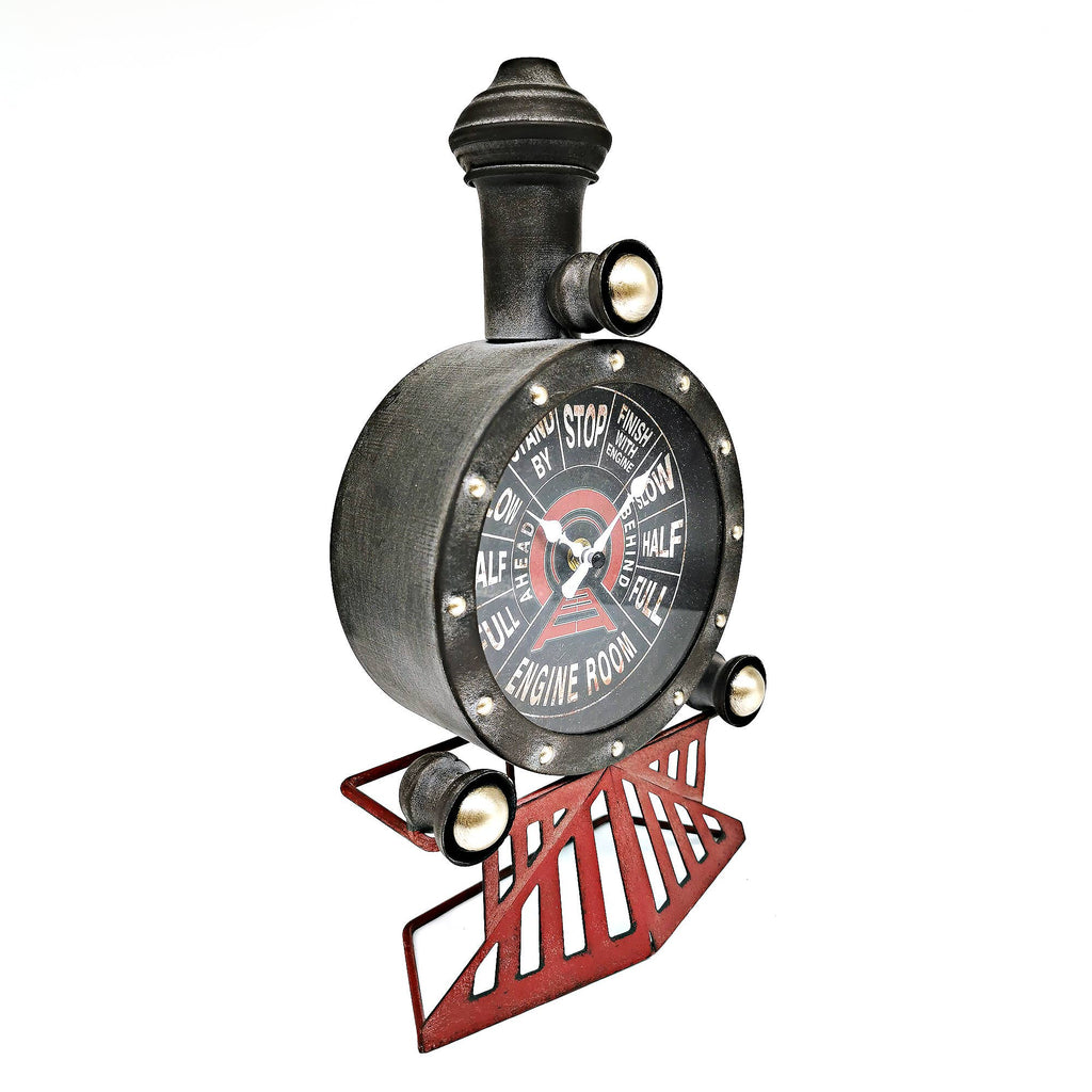 Distressed Locomotive Table Clock