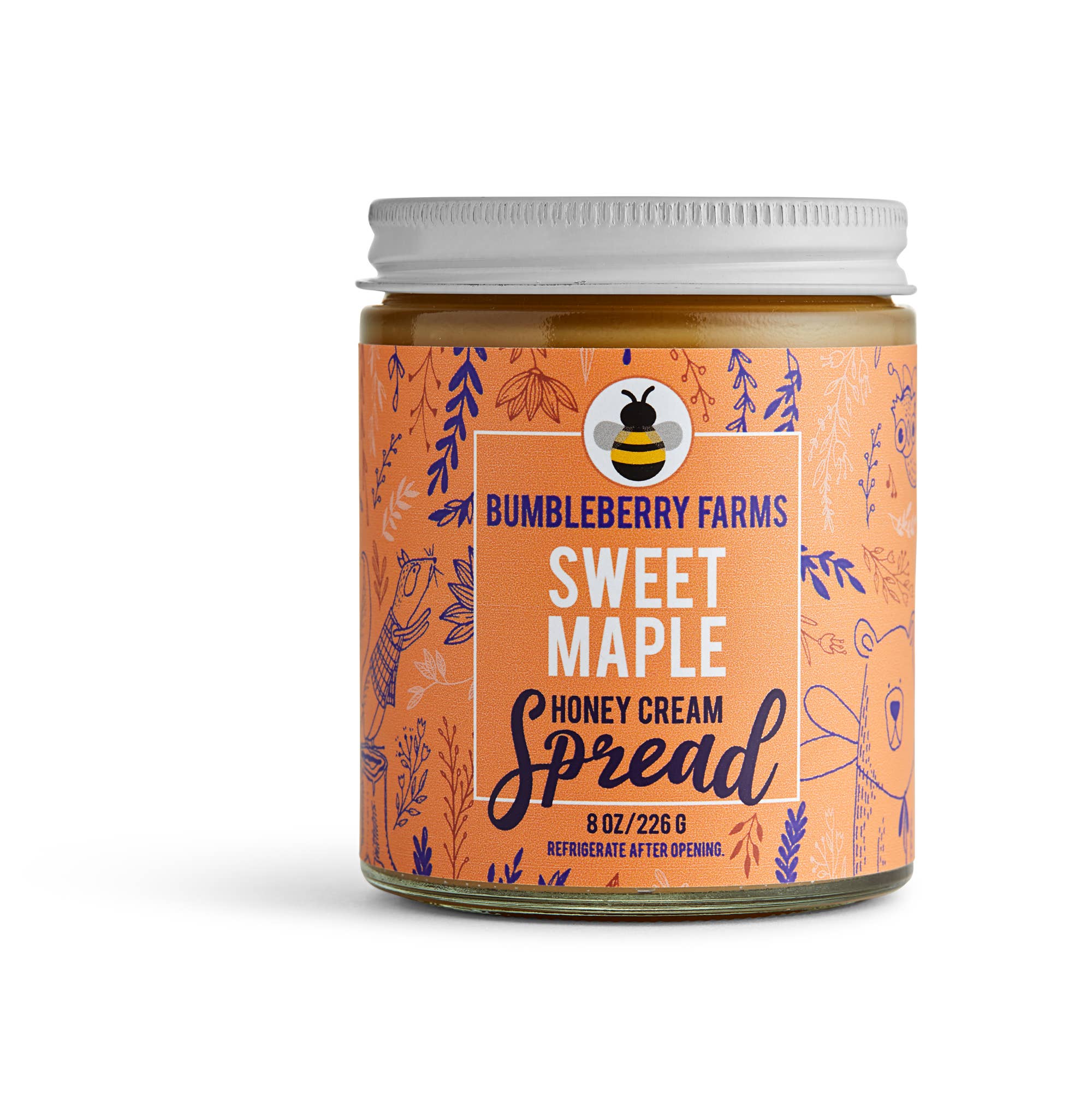Bumbleberry Farms Sweet Maple Honey Cream Spread 8 oz