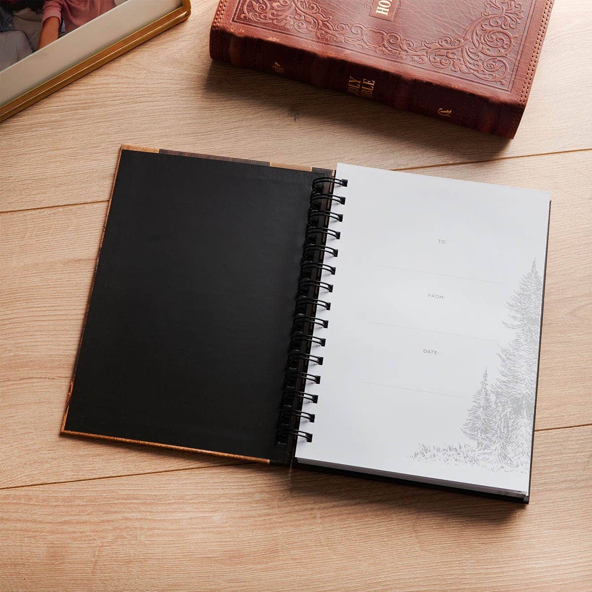 Man of God Spiral Journal – 1 Timothy 6:11 Christian Hardcover Notebook