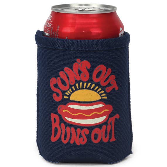 Sun's Out Buns Out Hamburger Can Cooler