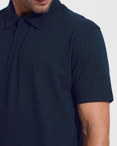 True Classic Tall Navy Blue Short Sleeve Polo Shirt