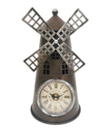 Rustic Windmill Table Clock