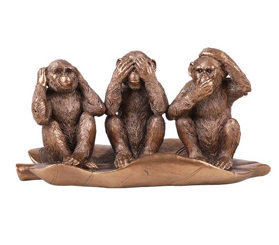 Hear, See, Speak No Evil Monkeys Figurine