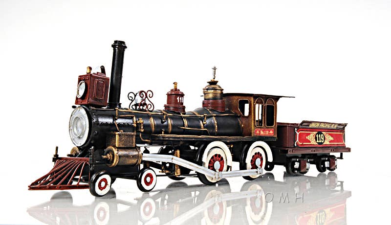 Handcrafted Iron Union Pacific No. 119 Train Model – 1:24 Scale