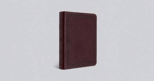 ESV Large Print Compact Bible - Mahogany TruTone Border Design