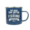 The Man. The Myth. The Fishing Legend Enamel Campfire Mug