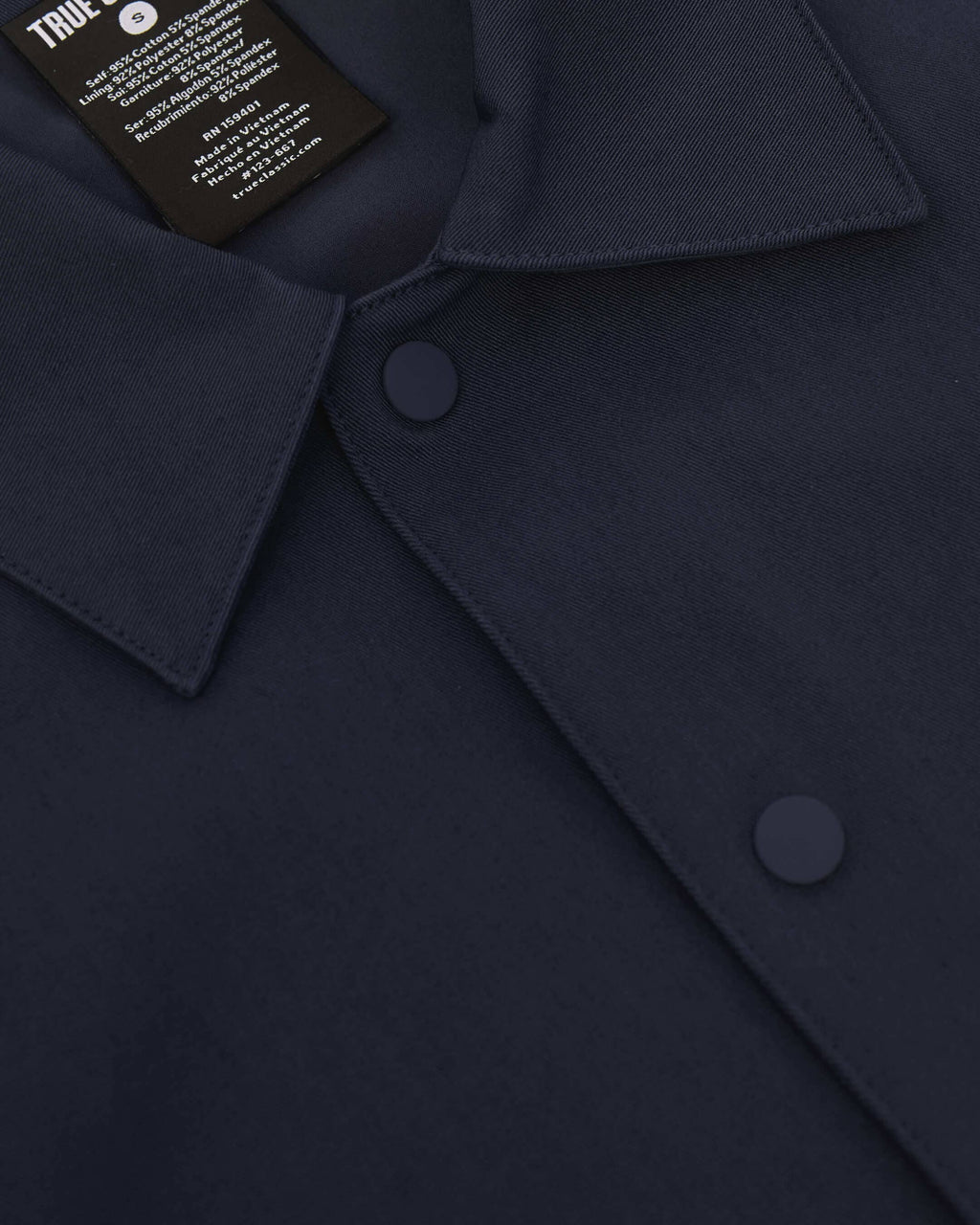 True Classic Navy Coaches Jacket