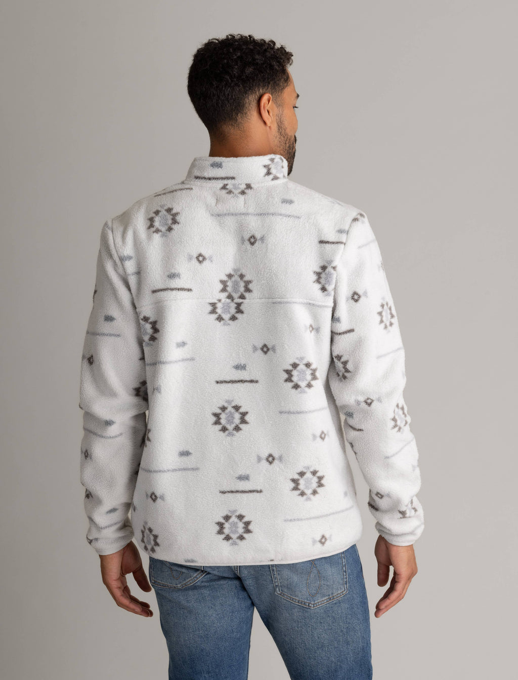 Men's Subzero Heavy Printed Fleece 1/4 ZIp Pullover