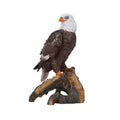 Majestic Bald Eagle on Branch Figurine – Patriotic Wildlife Décor