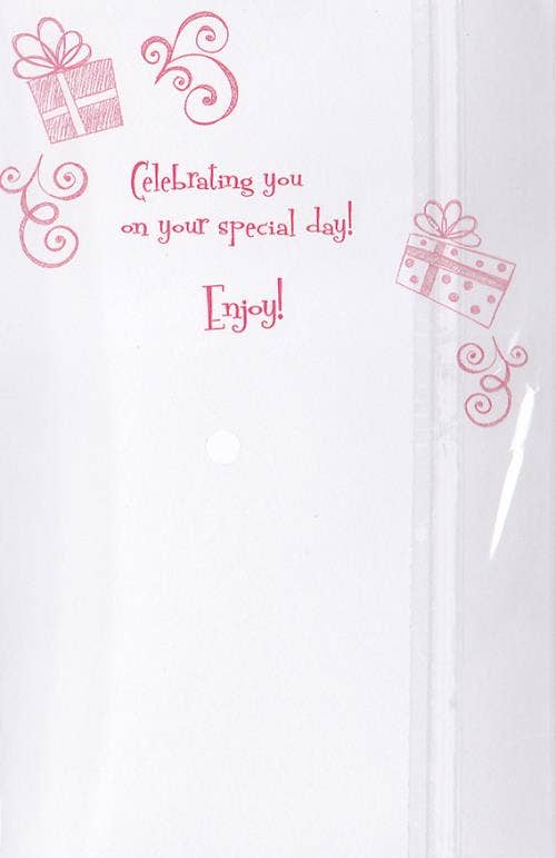 Happy Birthday Card for Her - Pink Cake Design