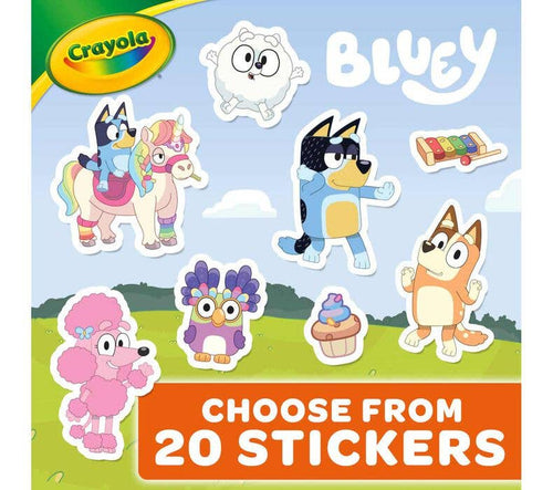 Bluey Crayola Coloring Book with Stickers – 96 Pages