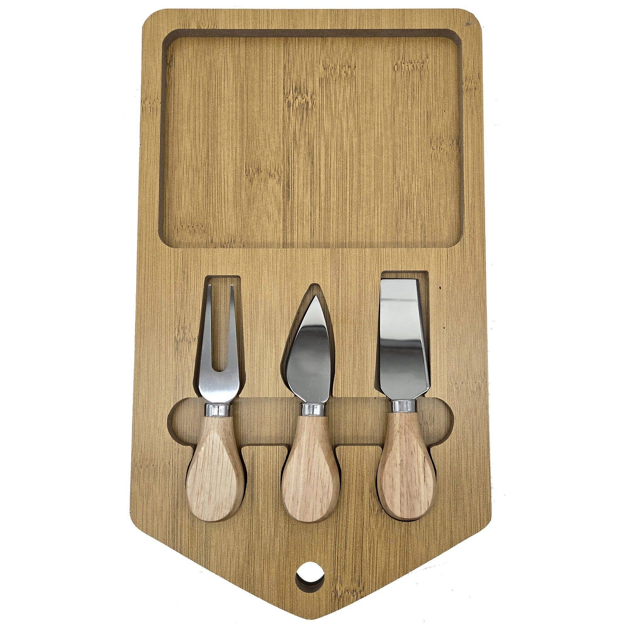 Cheese Server Board with Accessories Set