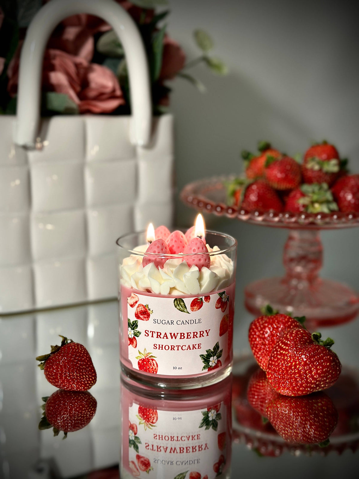 Strawberry Shortcake Dessert Candle – 10 oz