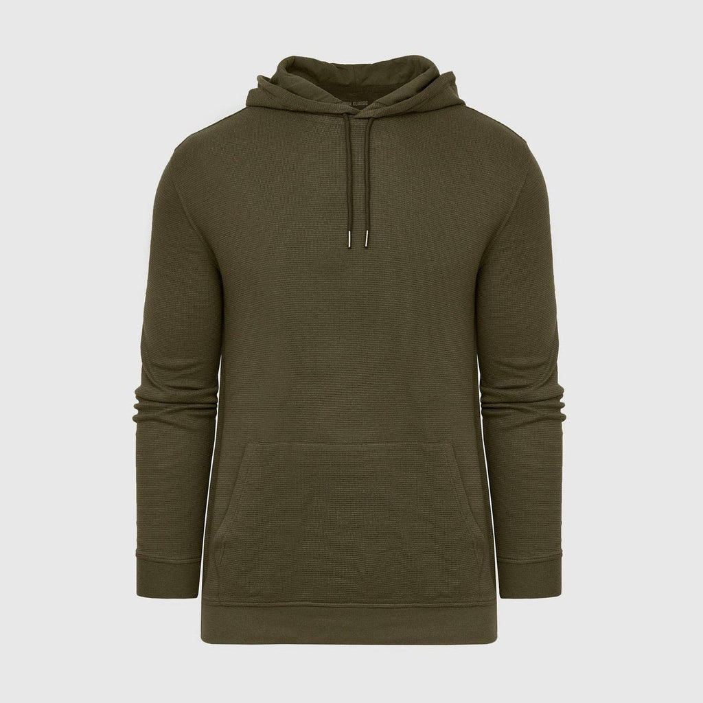 True Classic - Military Green Waffle Hoodie