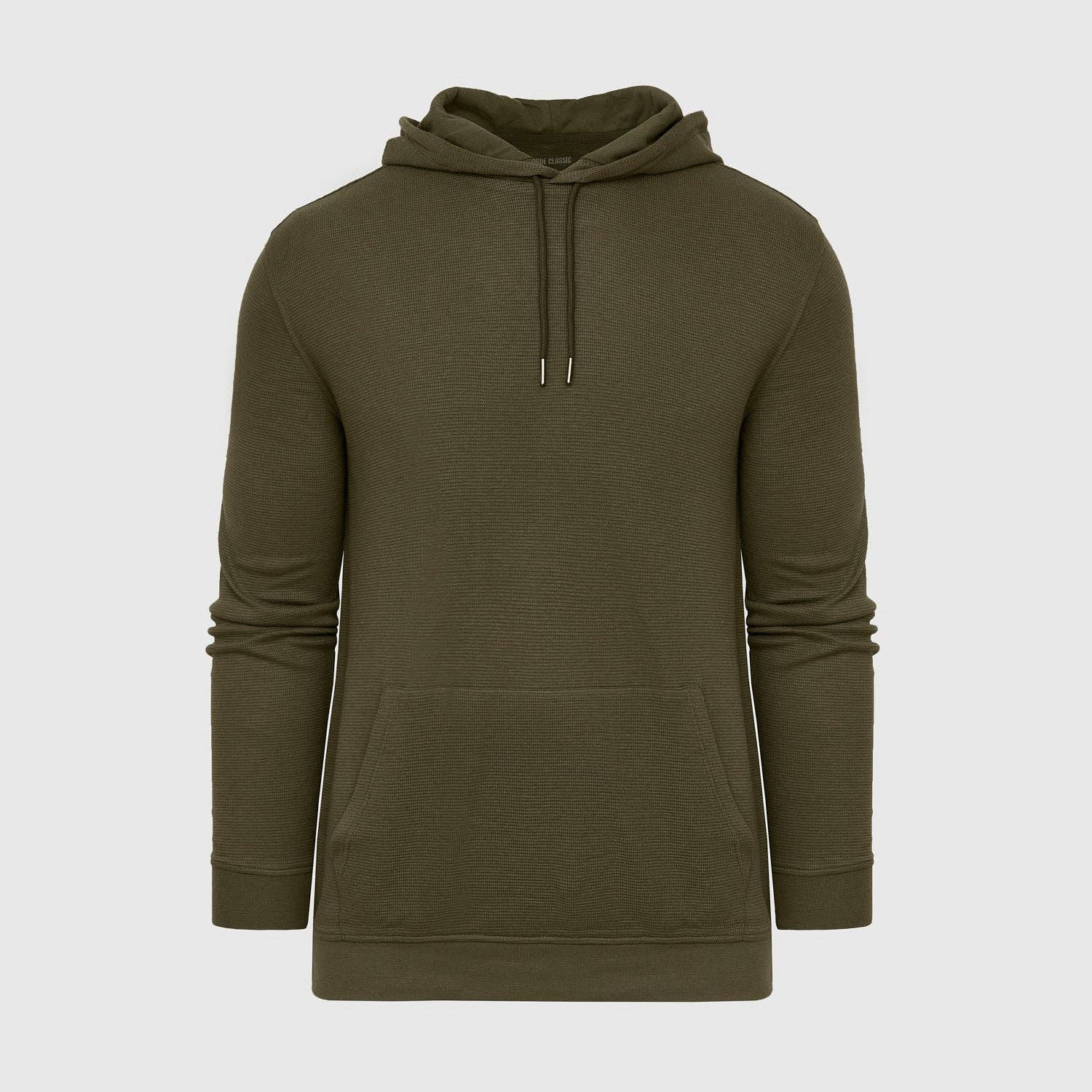 True Classic - Military Green Waffle Hoodie